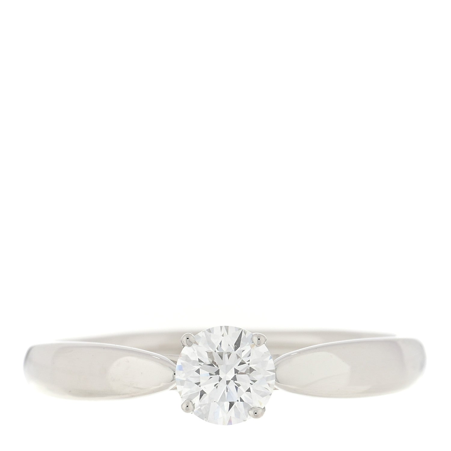 Tiffany Platinum Diamond .39ct Harmony Solitaire Engagement Ring 52 6 1 of 4