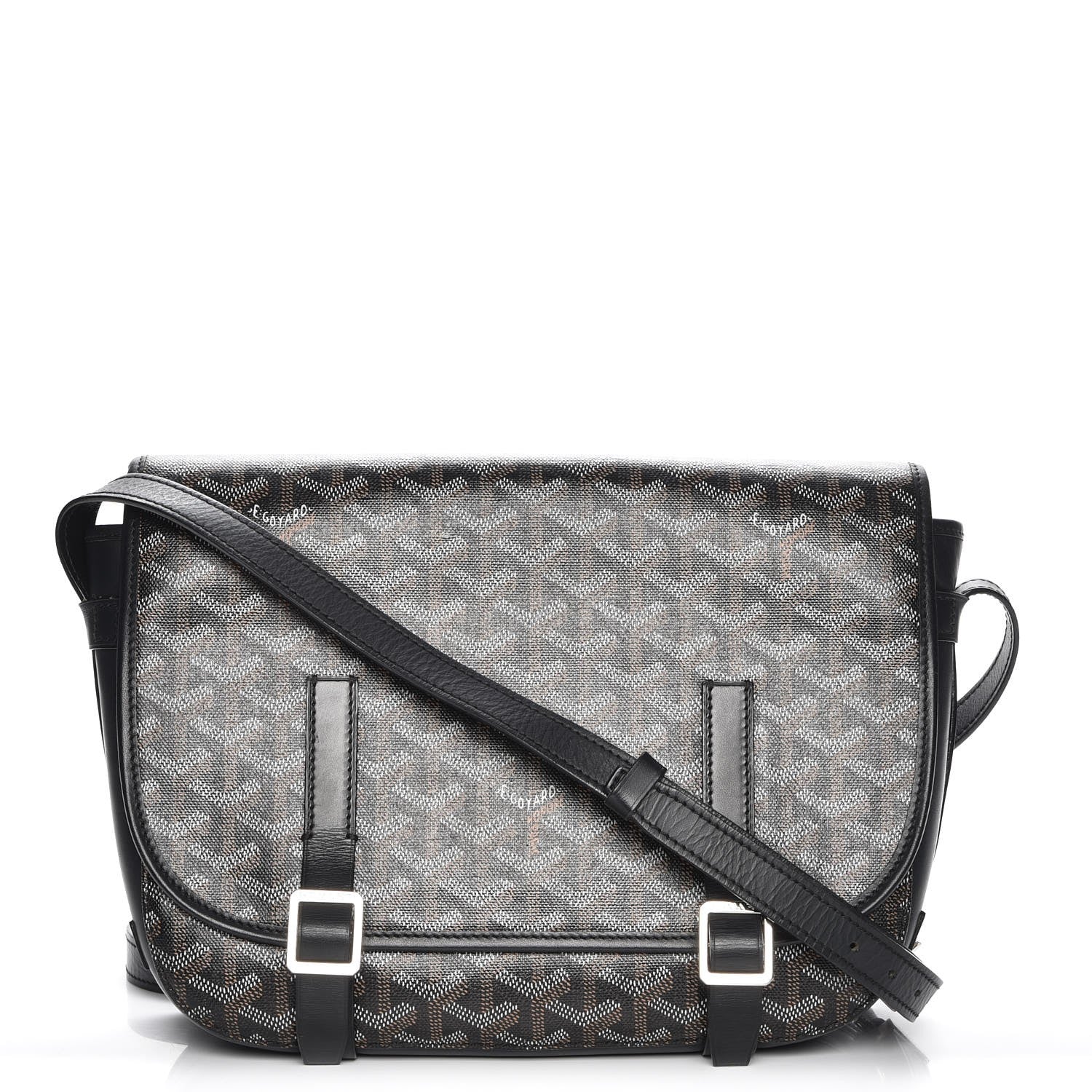 Goyard Goyardine Belvedere MM Messenger Bag Black 1 of 7