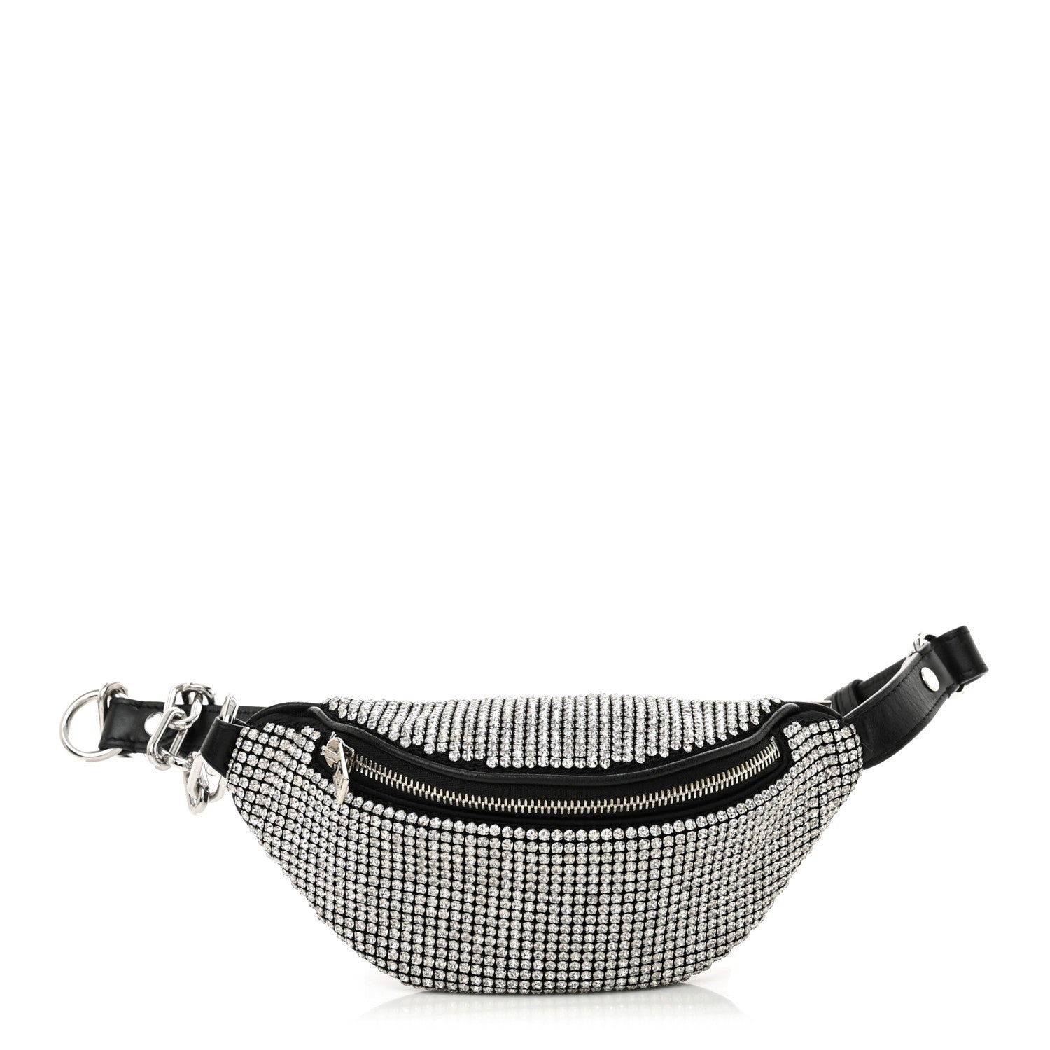 Alexander Wang Rhinestone Mesh Mini Attica Belt Bag Black 1 of 9