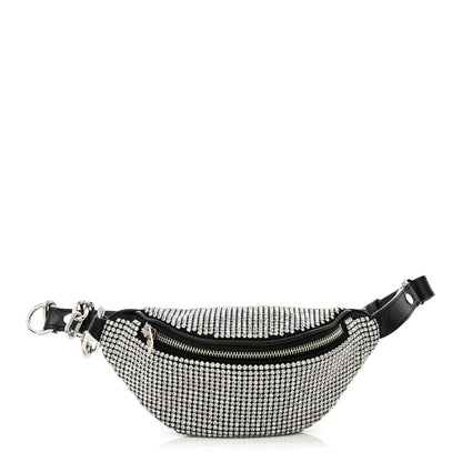 Alexander Wang Rhinestone Mesh Mini Attica Belt Bag Black 1 of 9