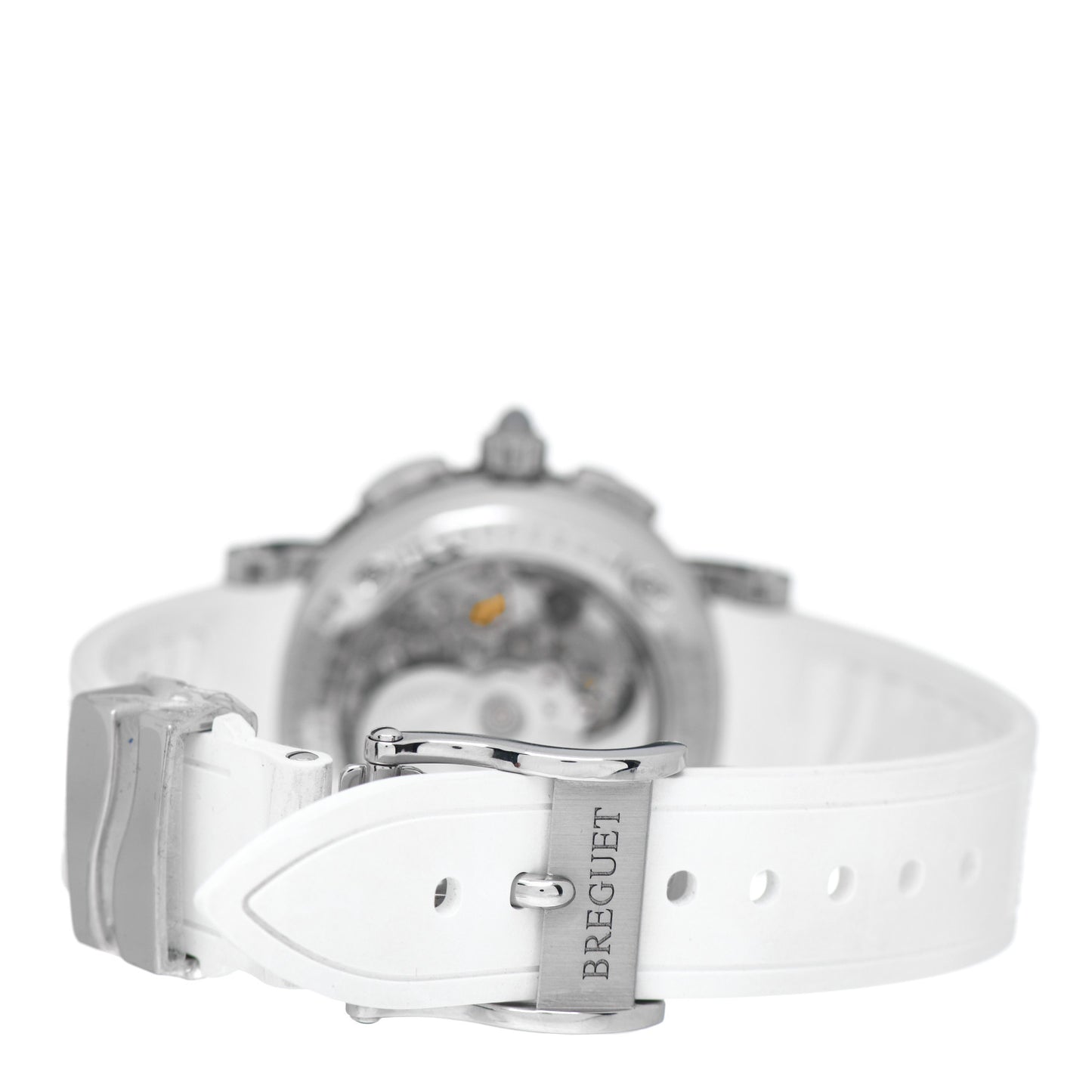 Stainless Steel Rubber Blue Mother of Pearl 35mm Marine Chronograph Automatic Watch 8827ST/59/586
