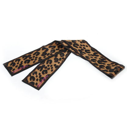 Louis Vuitton Silk Leopard Bandeau Scarf Marron 1 of 6