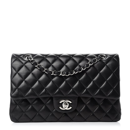 Chanel Lambskin Quilted Medium Double Flap Black 1 of 14