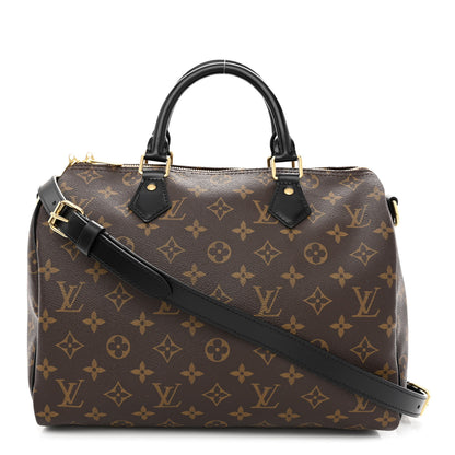 Louis Vuitton Monogram My World Tour Speedy Bandouliere 30 Black 1 of 11