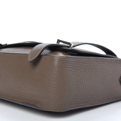 Hermes Taurillon Clemence Steve Caporal Messenger Taupe 7 of 10