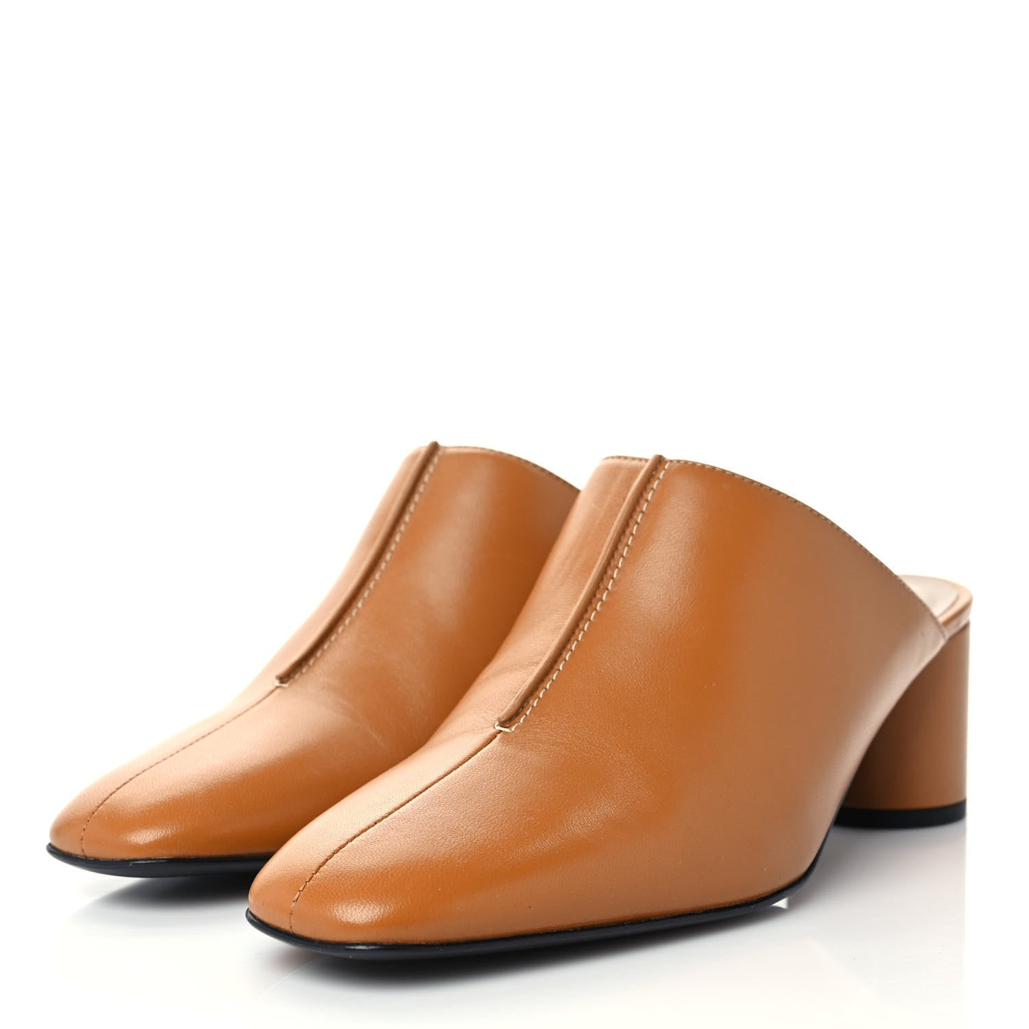 Hermes Calfskin Detail Mules 40 Beige Dore 3 of 9
