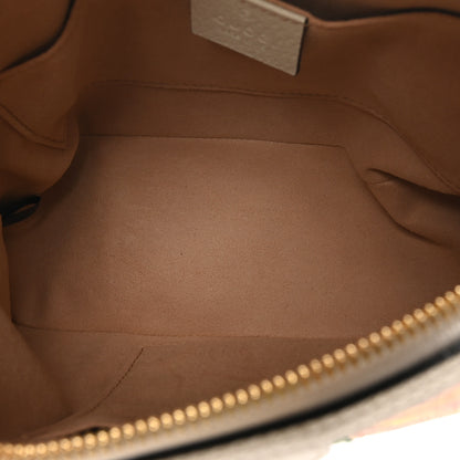 Gucci GG Supreme Monogram Flora Web GG Small Ophidia Dome Shoulder Bag White 5 of 10