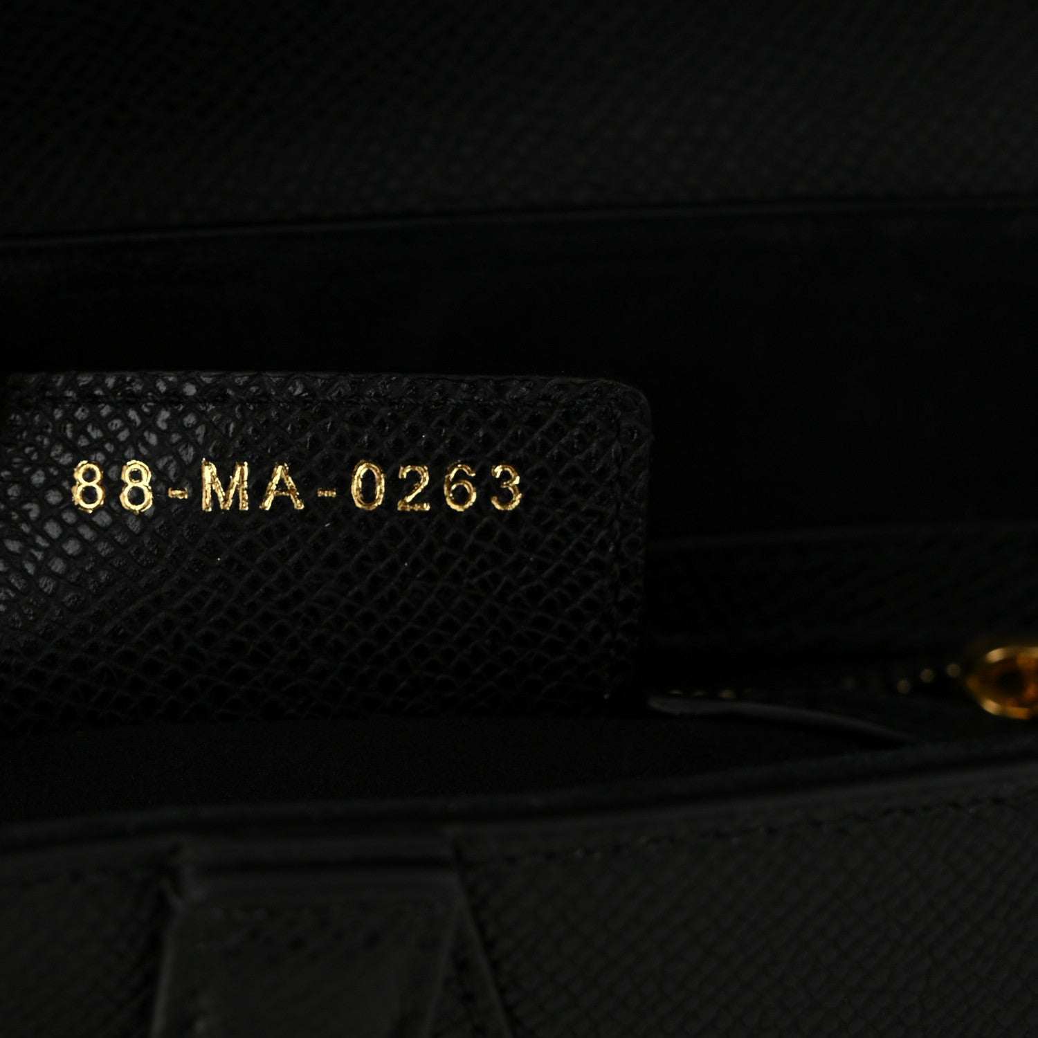 Christian Dior Grained Calfskin Saddle Bag Black 7 of 10