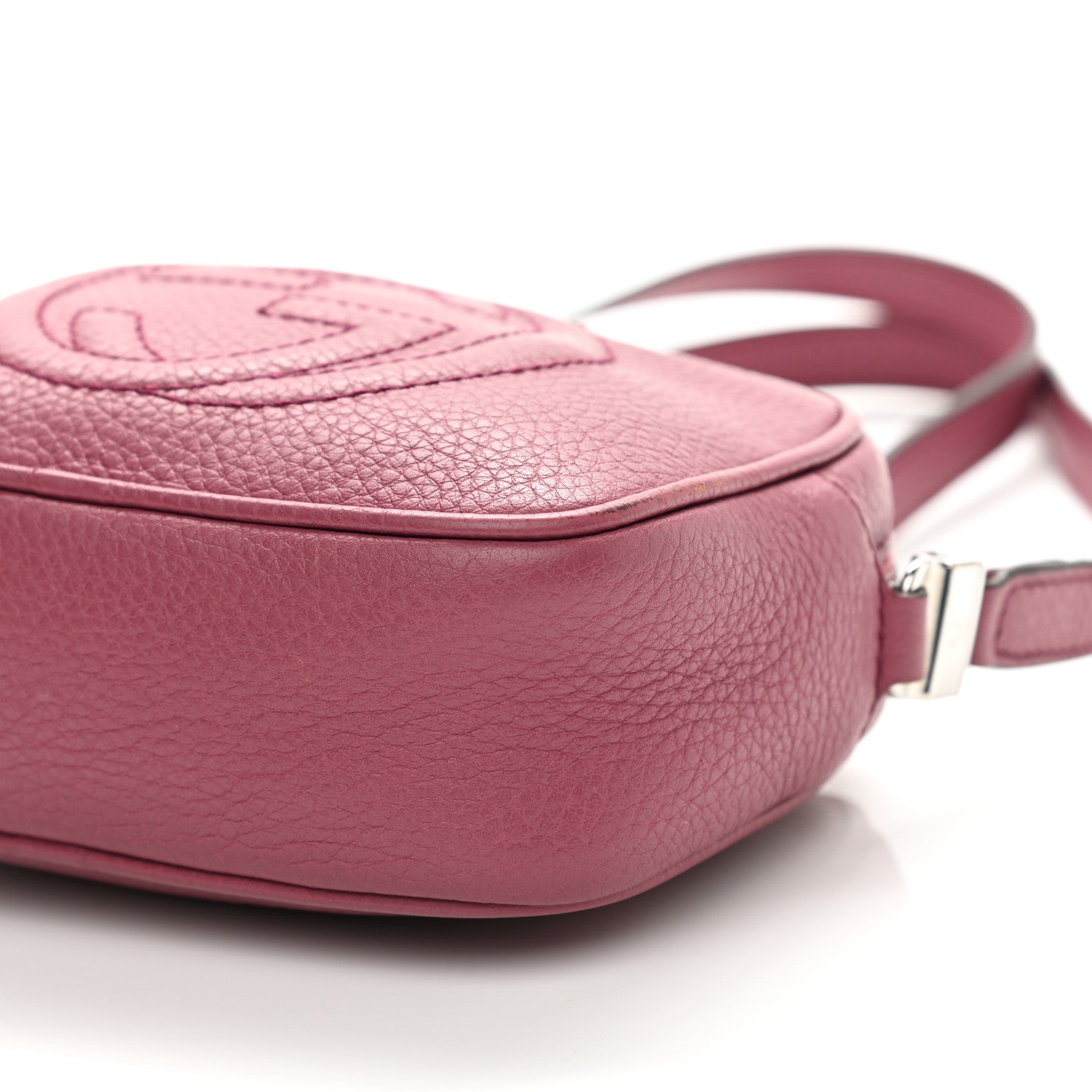 Gucci Pebbled Calfskin Children's Mini Soho Disco Messenger Bag Peonia Flower 25 of 25