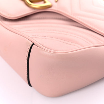 Gucci Calfskin Matelasse Small GG Marmont Shoulder Bag Perfect Pink 10 of 21