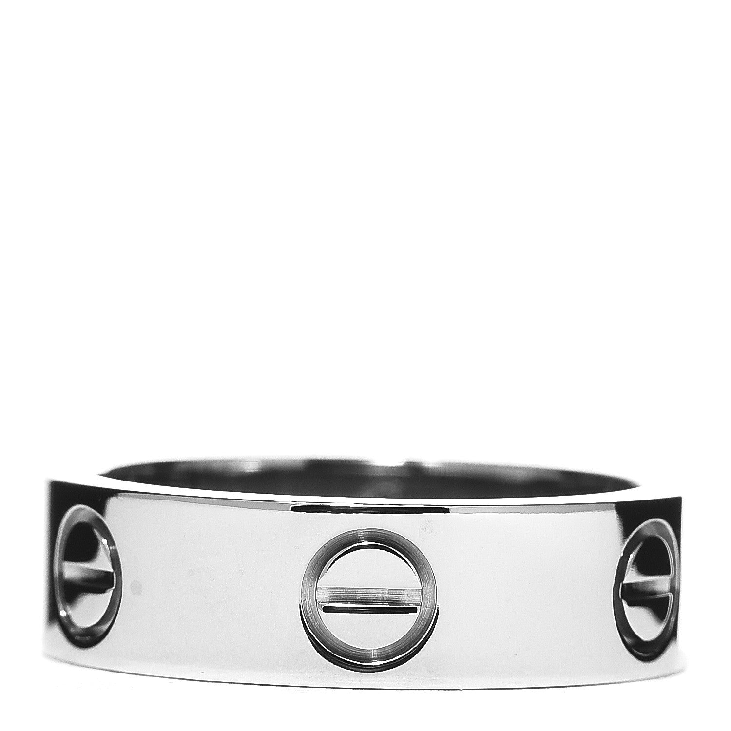 Cartier 18K White Gold 5.5mm LOVE Ring 52 6 1 of 5