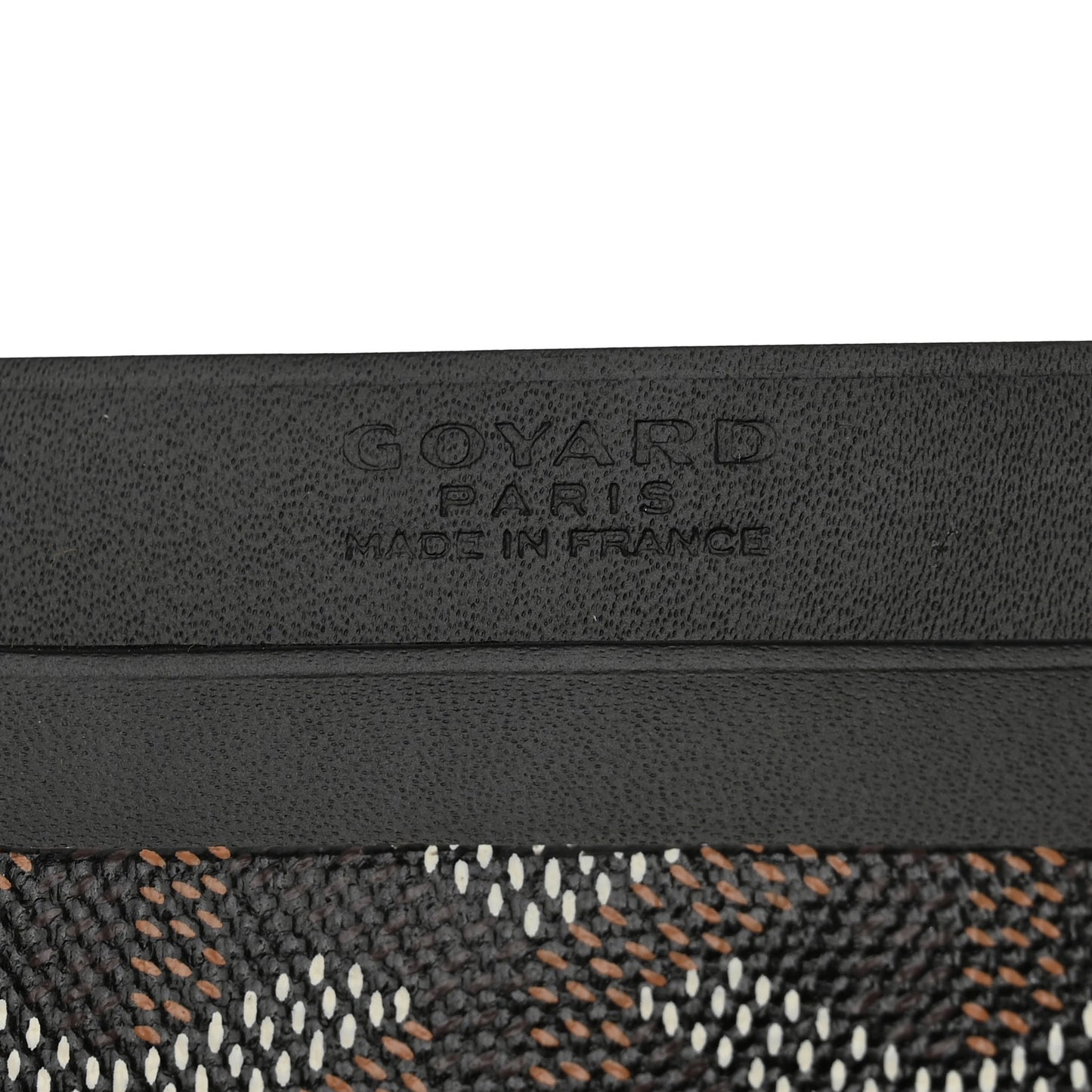 Goyardine Saint Sulpice Card Holder Black