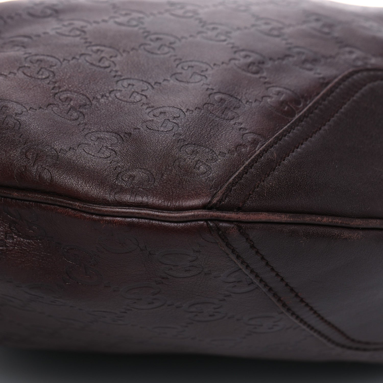 Gucci Guccissima Large Princy Hobo Dark Brown 11 of 15
