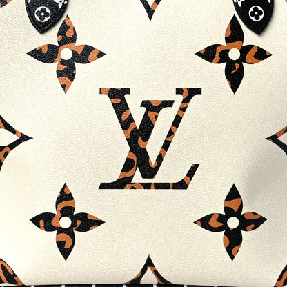 Louis Vuitton Monogram Giant Jungle Neverfull MM Ivory 7 of 9