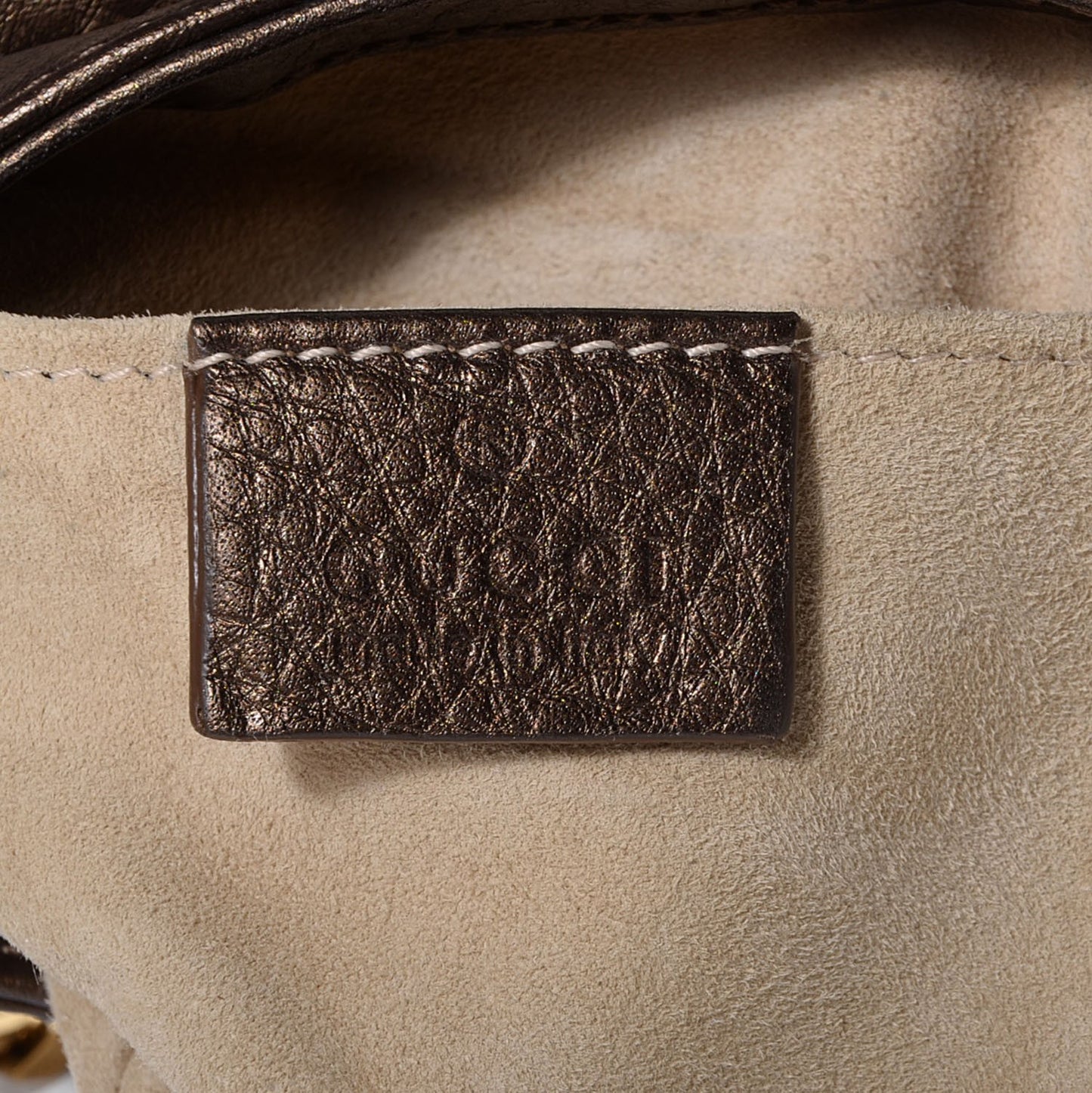 Metallic Pebbled Calfskin Small 1973 Chain Shoulder Bag Winter Leaf