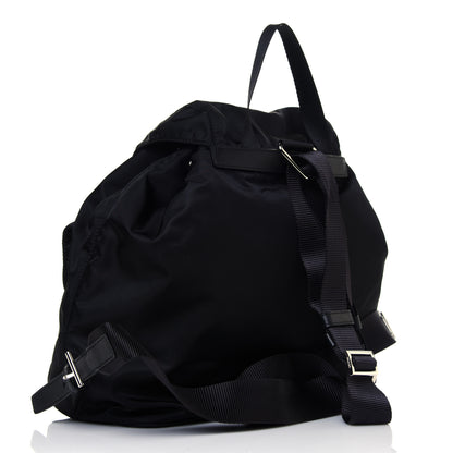 Prada Tessuto Nylon Saffiano Medium Backpack Black 2 of 12