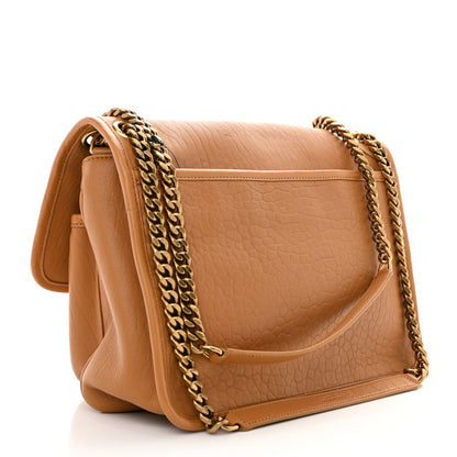 Saint Laurent Grained Lambskin Monogram Medium Niki Chain Satchel Dark Sun 3 of 10
