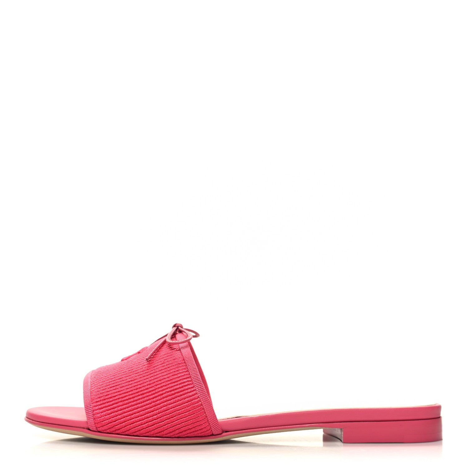 Chanel Fabric Embroidered CC Bow Mules 39 Dark Pink 1 of 9