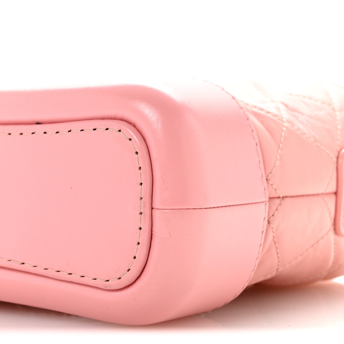 Aged Calfskin Quilted Small Gabrielle Hobo Pink