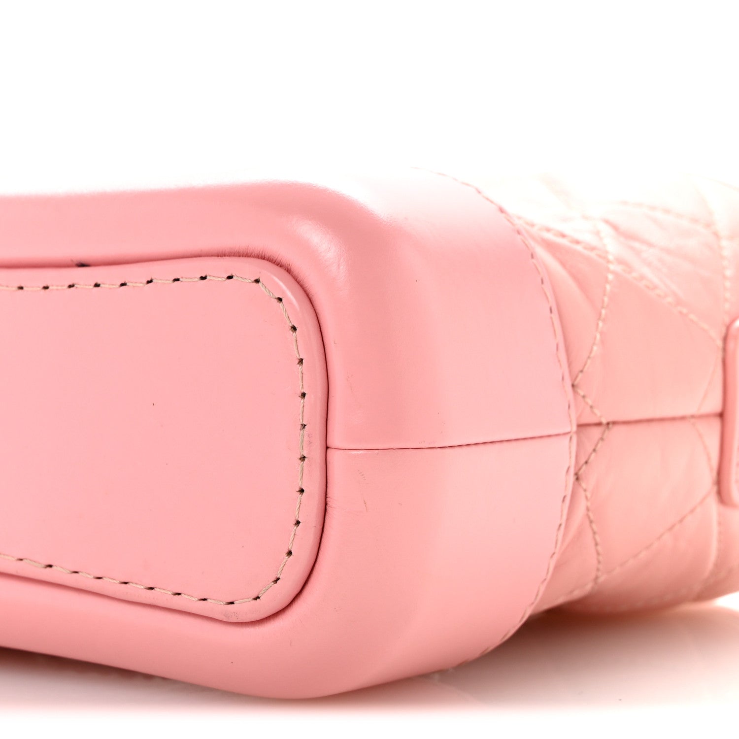 Chanel Aged Calfskin Quilted Small Gabrielle Hobo Pink 10 of 12