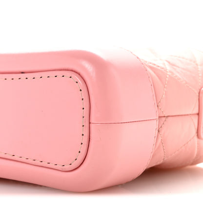 Chanel Aged Calfskin Quilted Small Gabrielle Hobo Pink 10 of 12