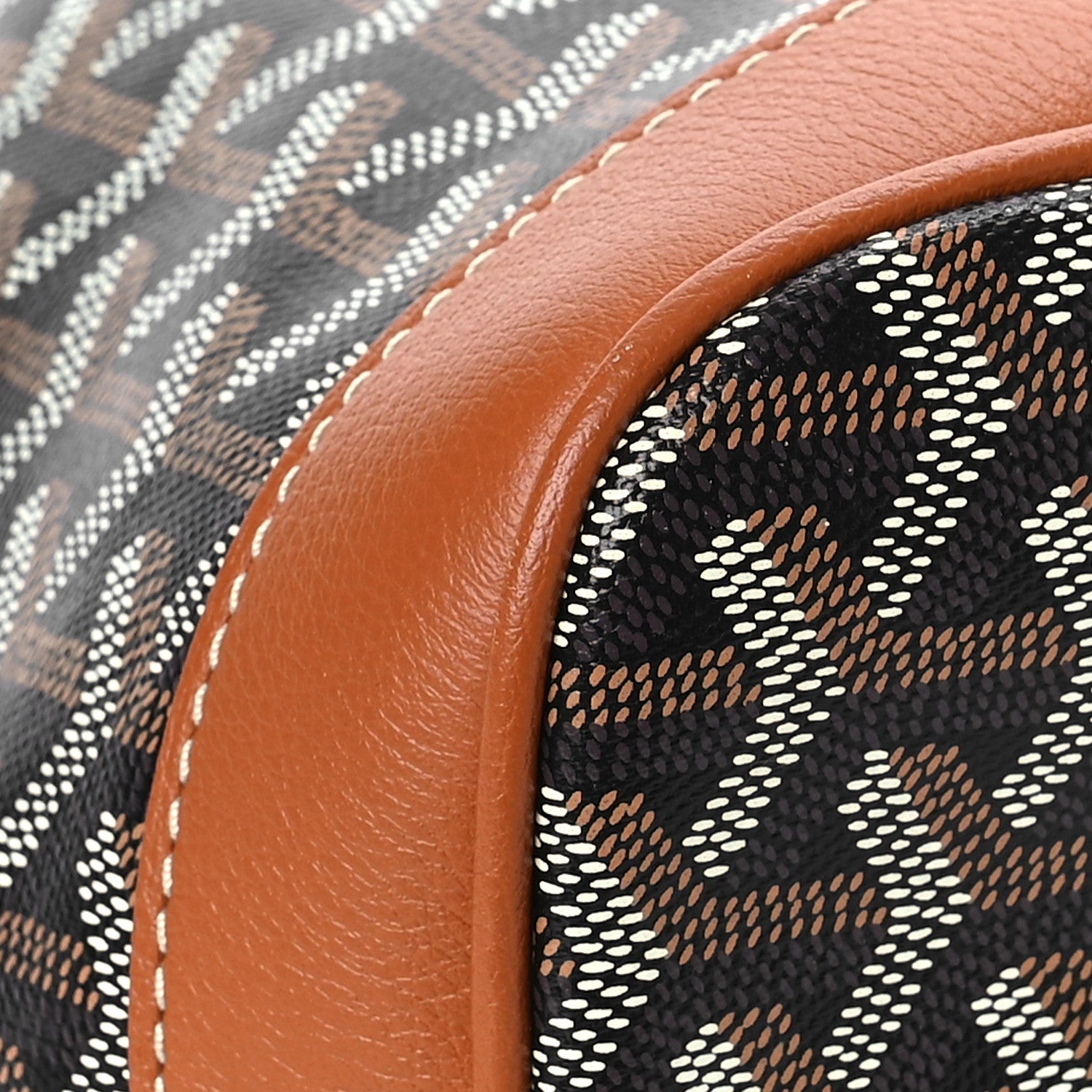 Goyard Goyardine Petit Flot Bucket Bag PM Black Gold 7 of 8