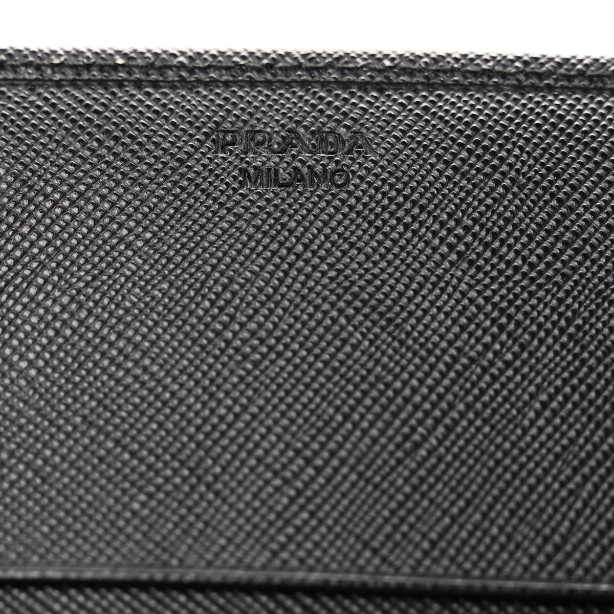 Prada Saffiano Metal Continental Flap Travel Wallet Black 6 of 8