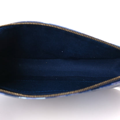 Louis Vuitton Vernis Ikat Pochette Accessories NM Grand Blue 5 of 8
