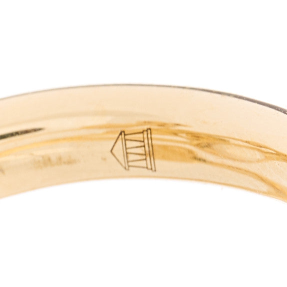 18K Yellow Gold Diamond Moonstone Vine Wrap Ring 53 6.5