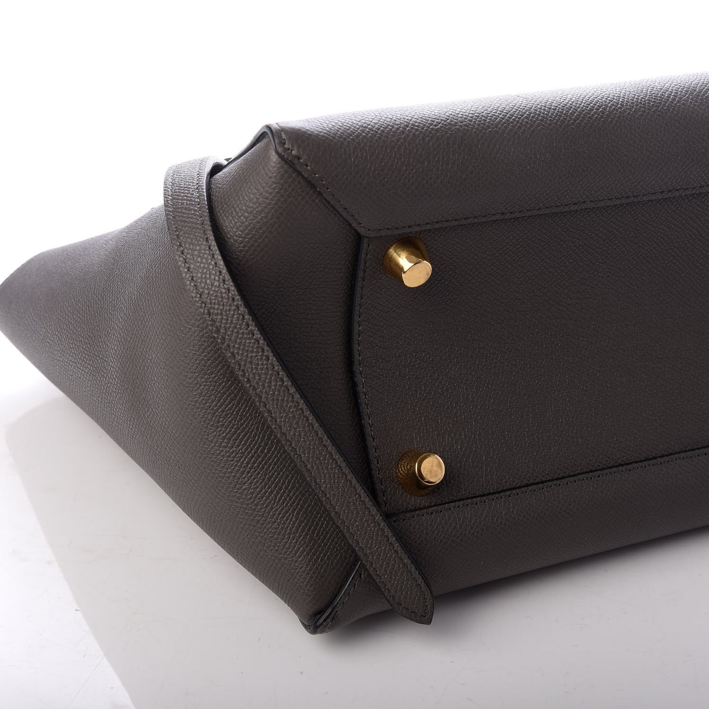 Grained Calfskin Mini Belt Bag Grey