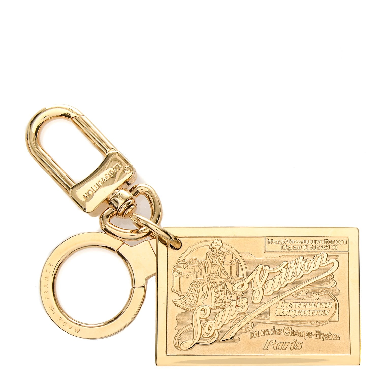 Louis Vuitton Travel Chain Extender Key Ring Gold 1 of 4