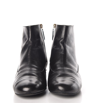 Chanel Lambskin Pearl Short Boots 40 Black 2 of 14