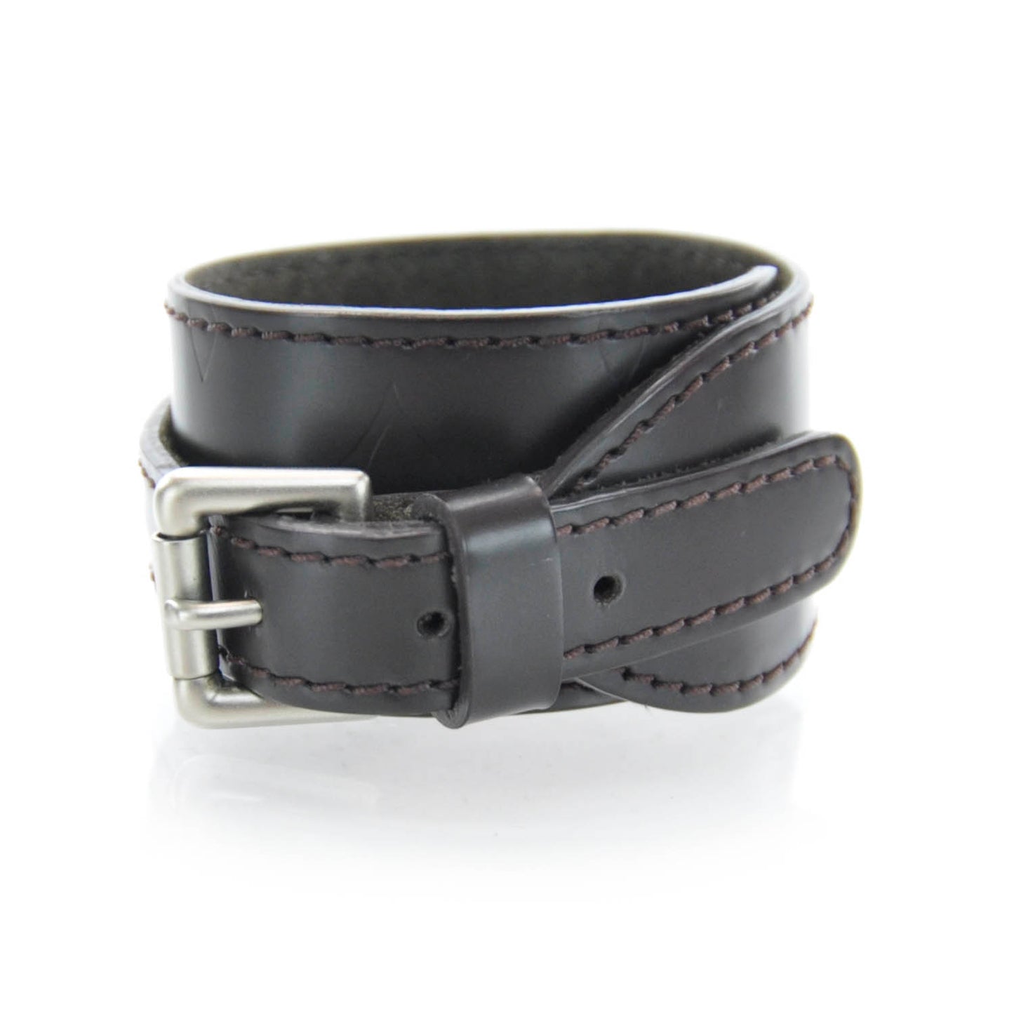 Glace Monogram Wrap Bracelet Cafe Brown