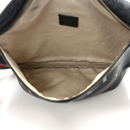 Gucci Grained Calfskin Logo Belt Bag Black 5 of 12
