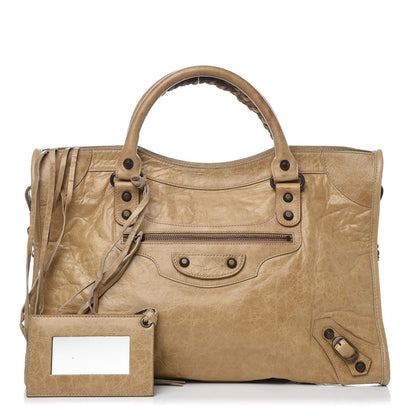 Balenciaga Agneau Classic Hardware City Oatmeal 1 of 9
