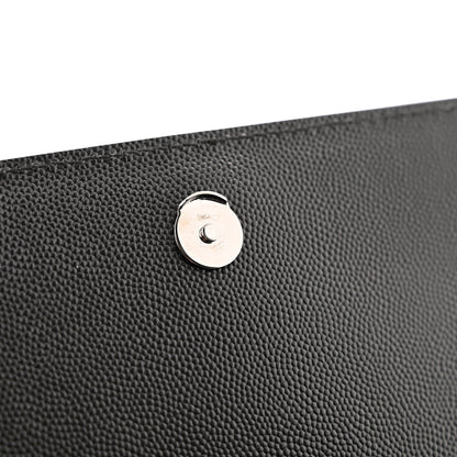Saint Laurent Grain De Poudre Small Monogram Monochrome Kate Satchel Black 10 of 10