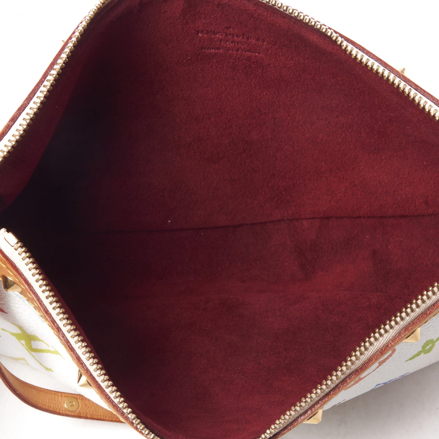 Monogram Multicolor Pochette Accessories White