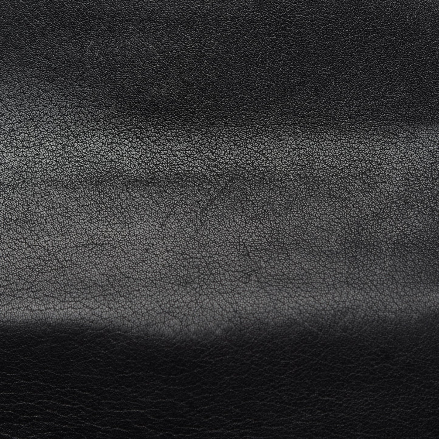Sheepskin Matelasse Chevron Monogram Monochrome Medium College Bag Black