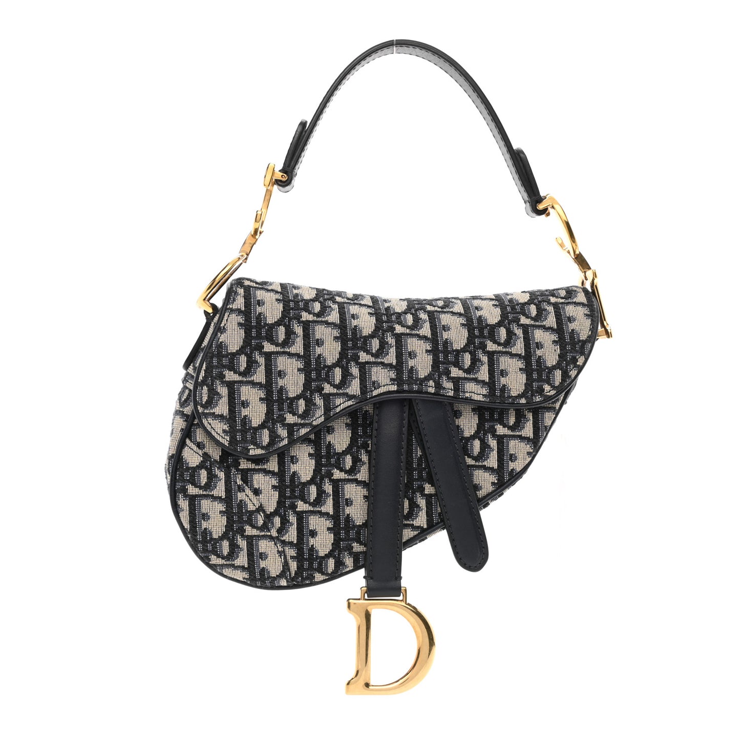 Oblique Mini Saddle Bag Blue