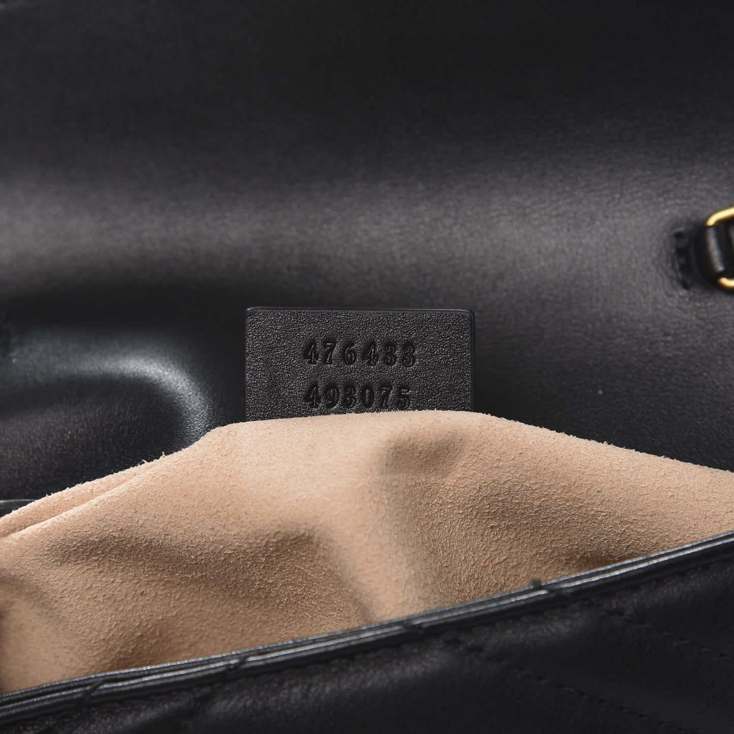 Calfskin Matelasse Super Mini GG Marmont Shoulder Bag Black