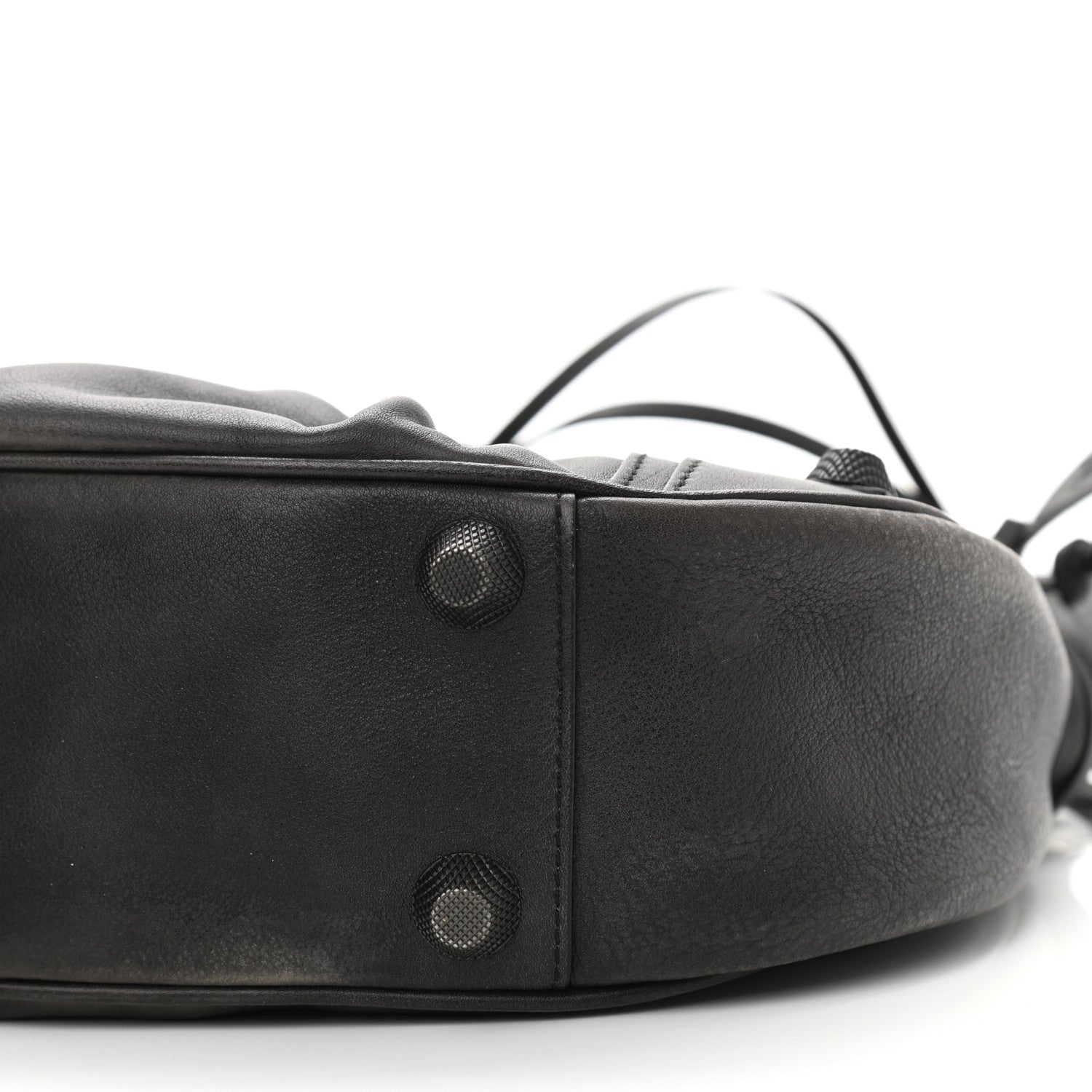 Balenciaga Used Calfskin Small Le Cagole Shoulder Bag Black 10 of 10
