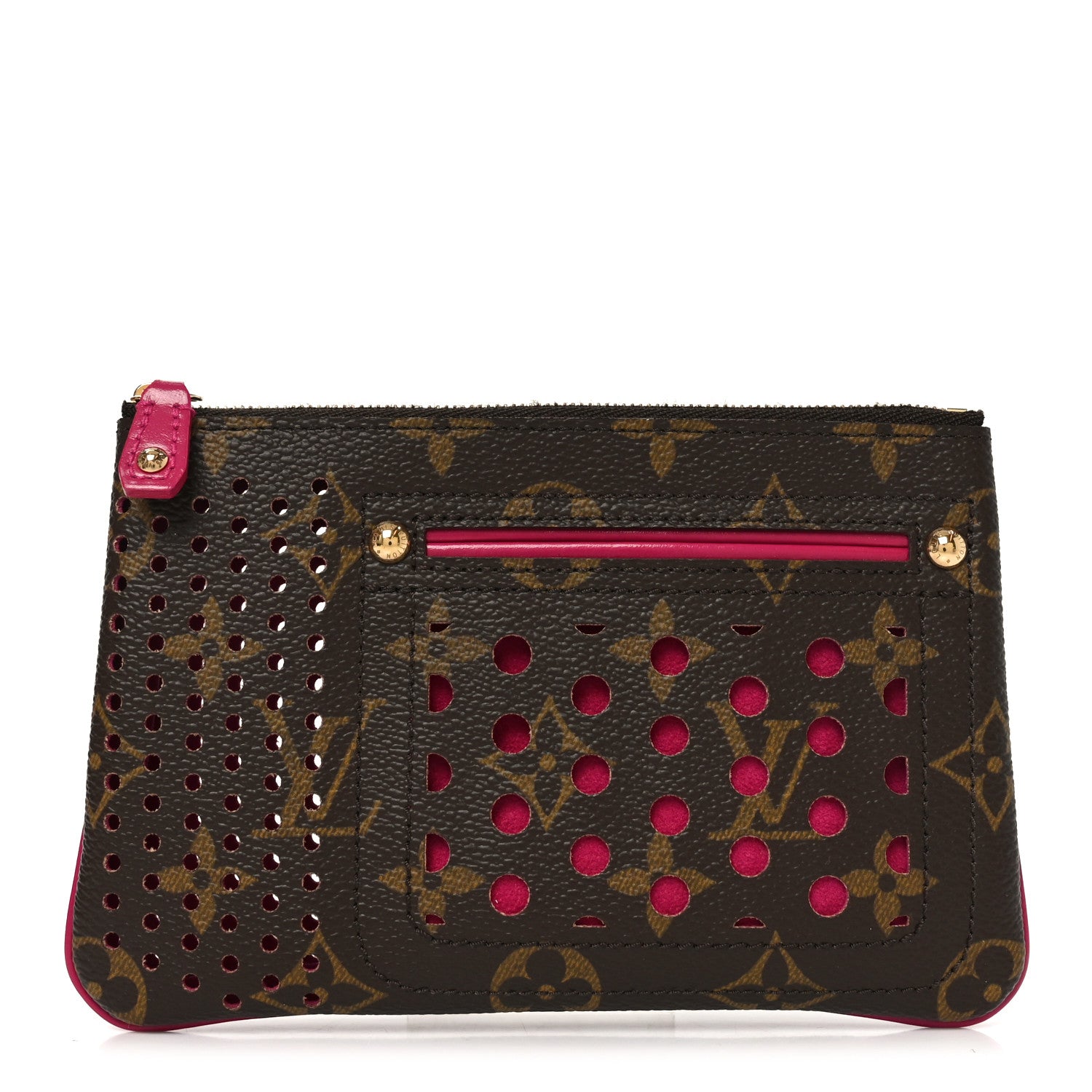 Louis Vuitton Monogram Perforated Pochette Plat Fuchsia 1 of 7