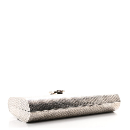 Gucci Metal Crystal Buckle Small Chain Shoulder Bag Silver 4 of 11