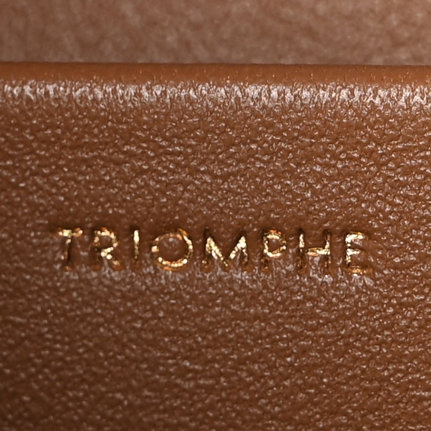 Shiny Calfskin Medium Triomphe Bronze
