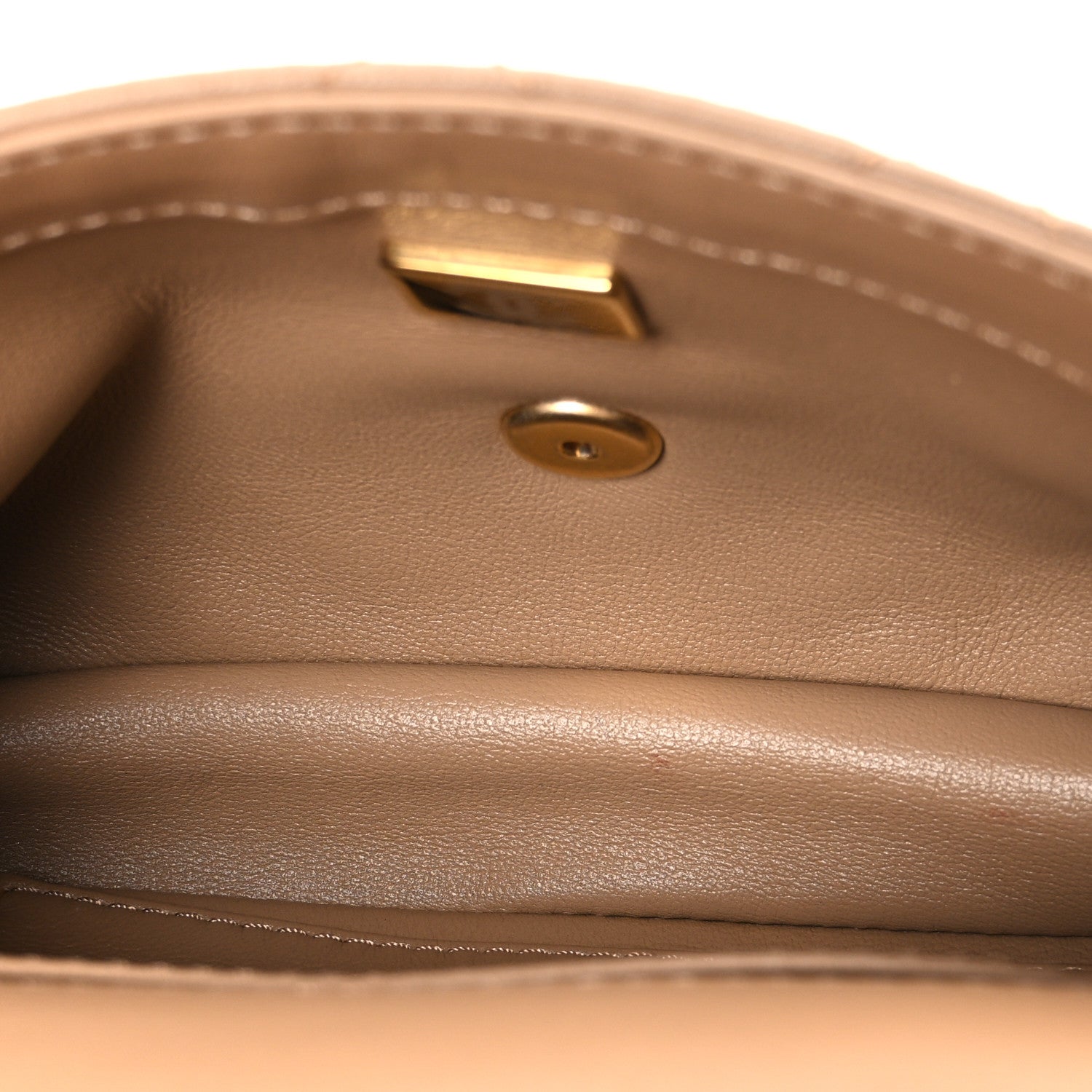 Chanel Lambskin Quilted Mini Heart Charms Flap Beige 5 of 10