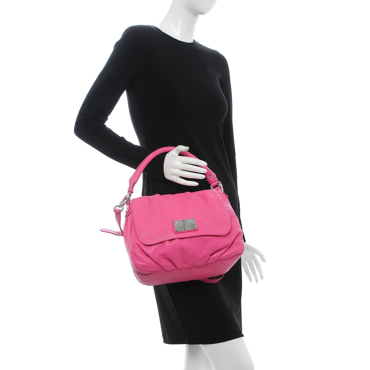 MARC by Pebbled Leather Classic Q Lil Ukita Crossbody Pink