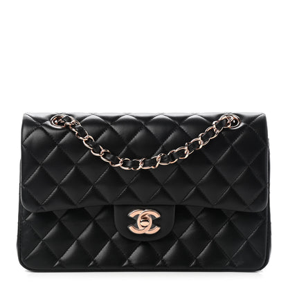 Chanel Lambskin Quilted Small Double Flap Black 1 of 8