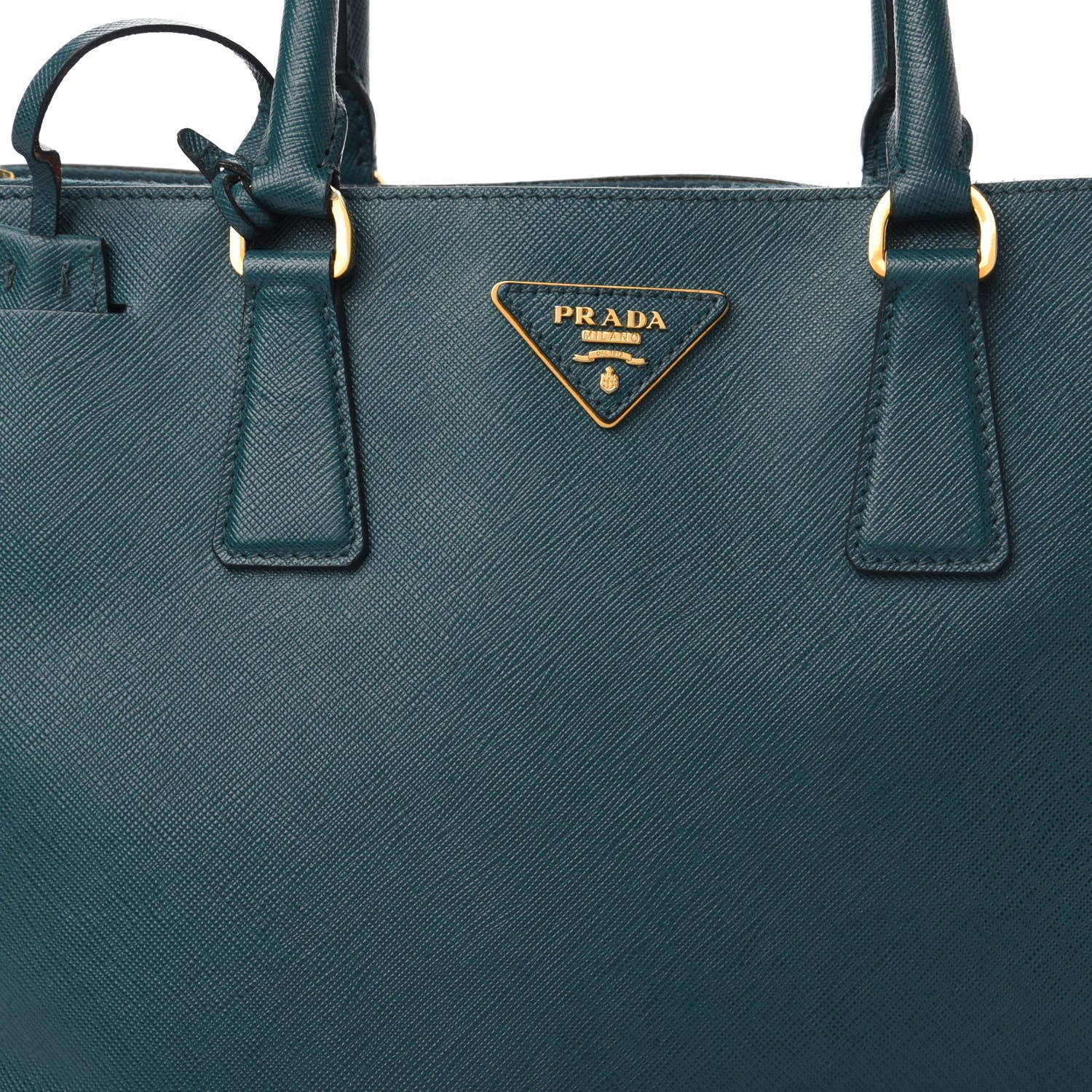 Prada Saffiano Lux Large Galleria Double Zip Tote Ottanio 9 of 10