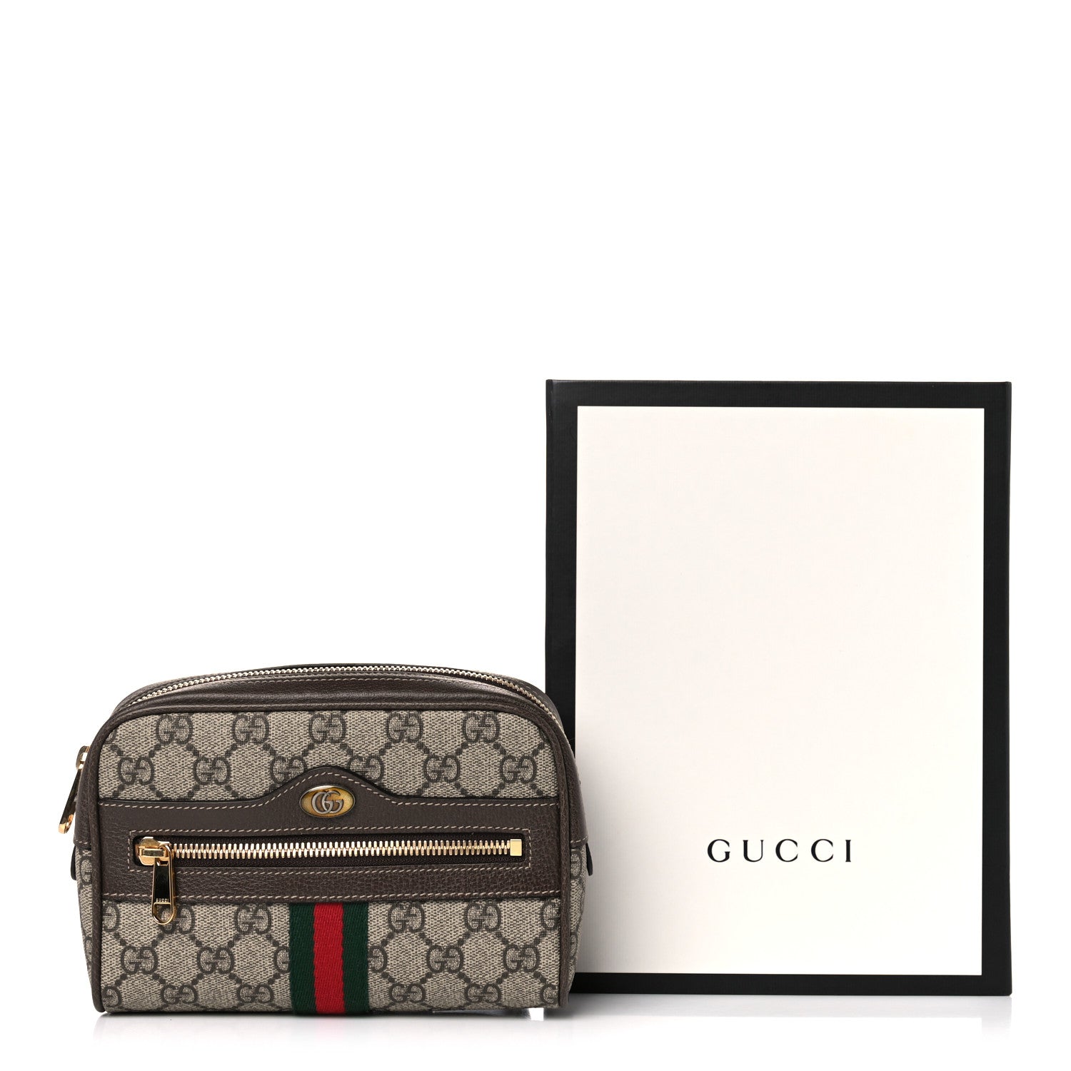 Gucci GG Supreme Monogram Web Small Ophidia Belt Bag 85 34 Dark Brown 10 of 10