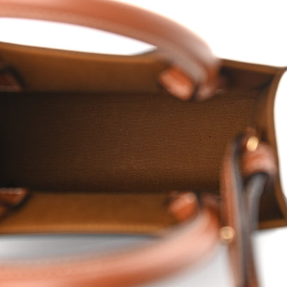 Celine Triomphe Canvas Calfskin Mini Vertical Cabas Tan 5 of 11